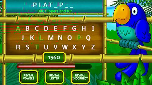 Screenshot from Reading Eggspress